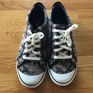 Size 12 Black Coach Sneakers New with Box